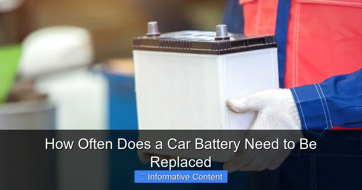 How Often Does a Car Battery Need to Be Replaced