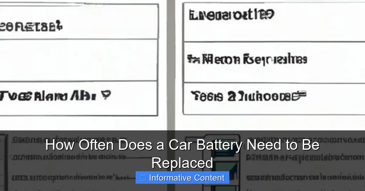How Often Does a Car Battery Need to Be Replaced