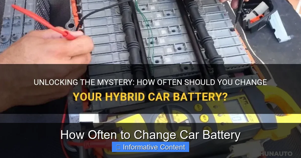 How Often to Change Car Battery