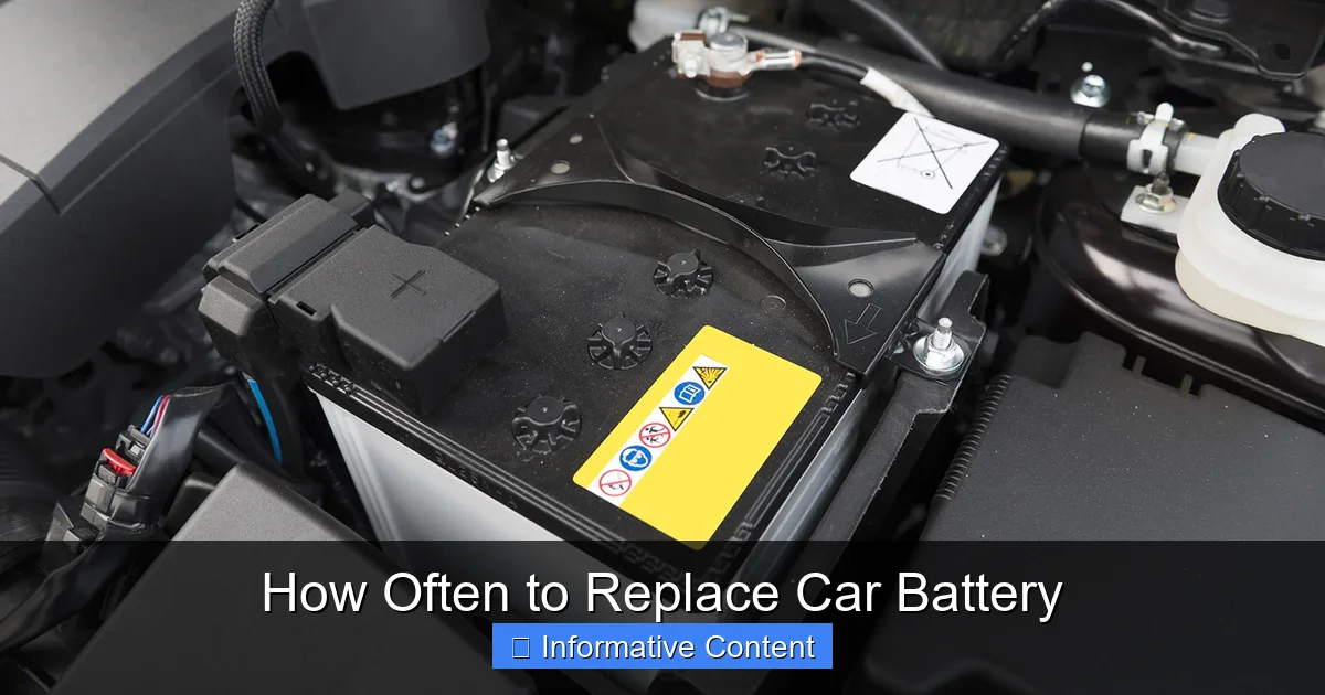 How Often to Replace Car Battery