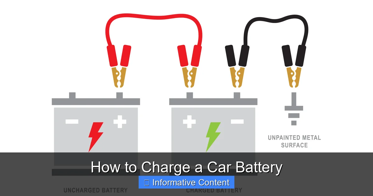 How to Charge a Car Battery