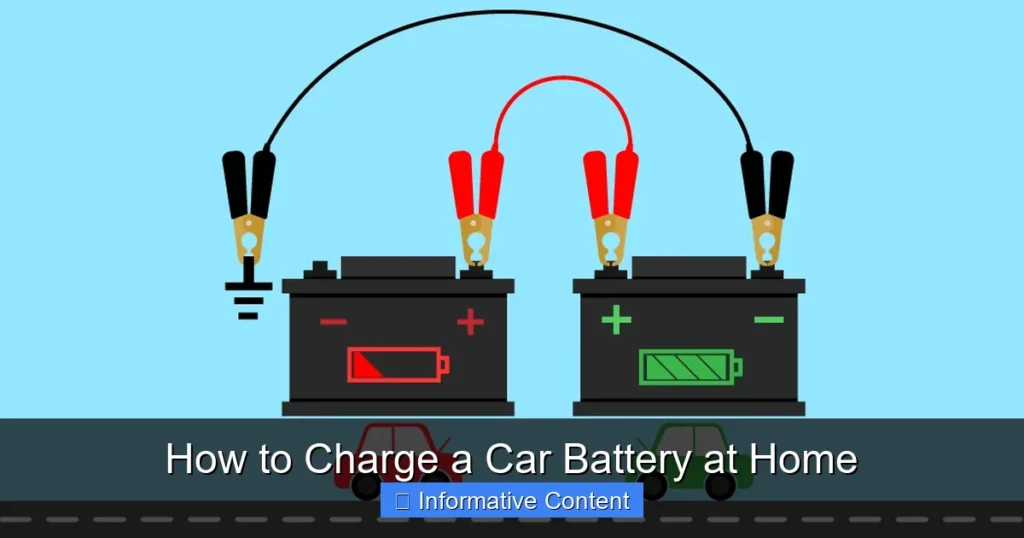 How to Charge a Car Battery at Home