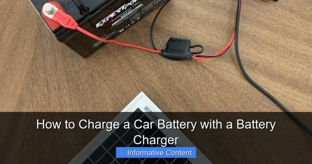 How to Charge a Car Battery with a Battery Charger