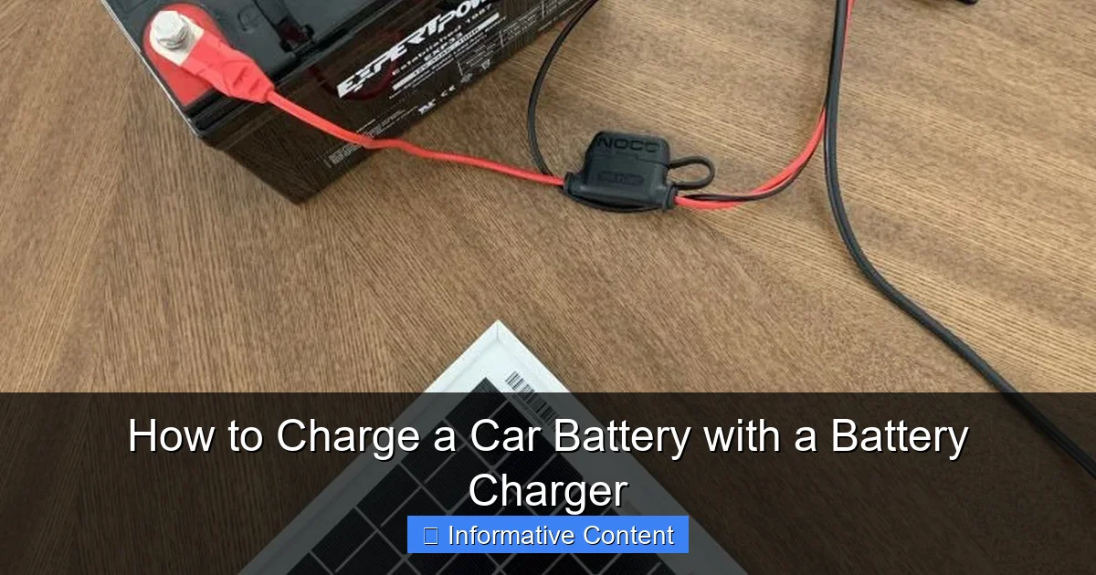 How to Charge a Car Battery with a Battery Charger