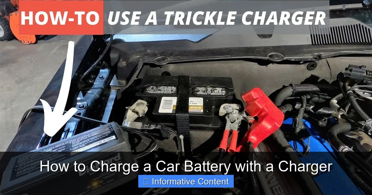 How to Charge a Car Battery with a Charger