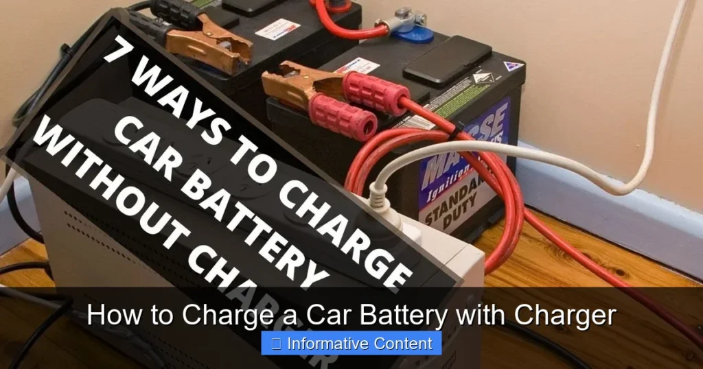 How to Charge a Car Battery with Charger