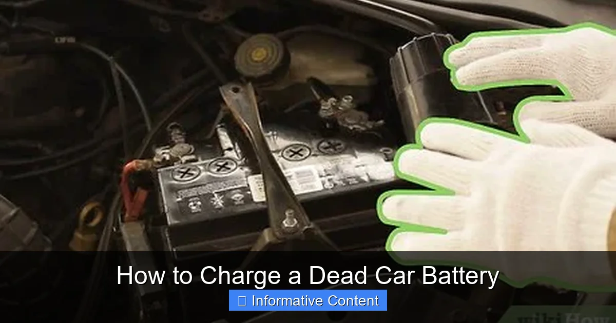 How to Charge a Dead Car Battery