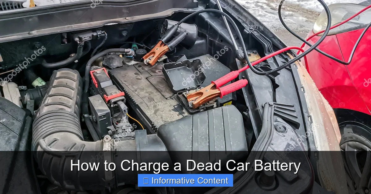 How to Charge a Dead Car Battery