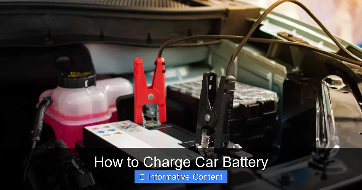 How to Charge Car Battery