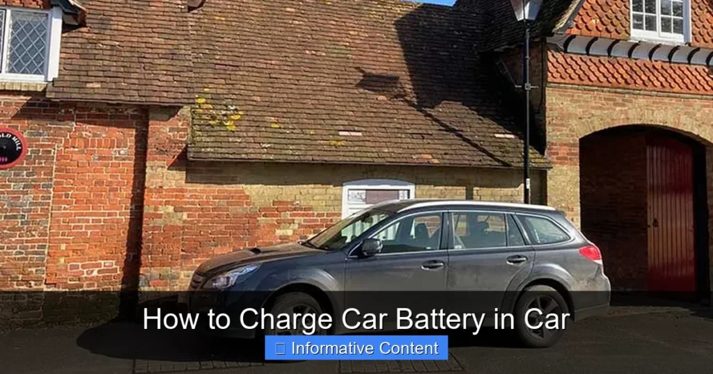 How to Charge Car Battery in Car