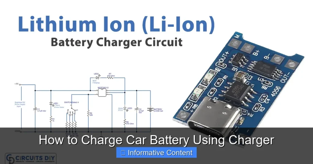 How to Charge Car Battery Using Charger