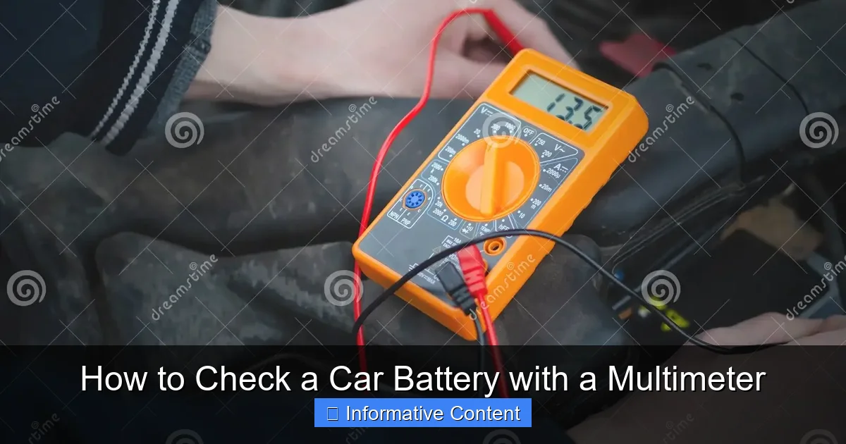 How to Check a Car Battery with a Multimeter