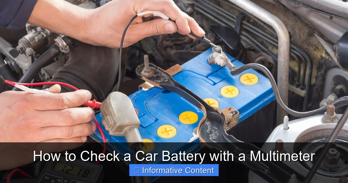 How to Check a Car Battery with a Multimeter