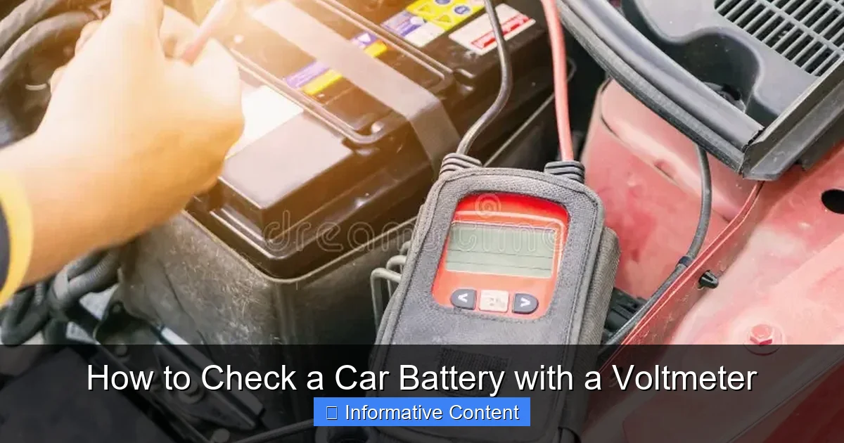 How to Check a Car Battery with a Voltmeter