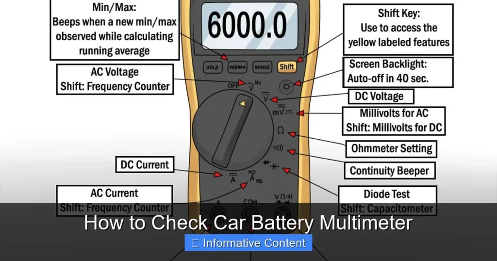 How to Check Car Battery Multimeter