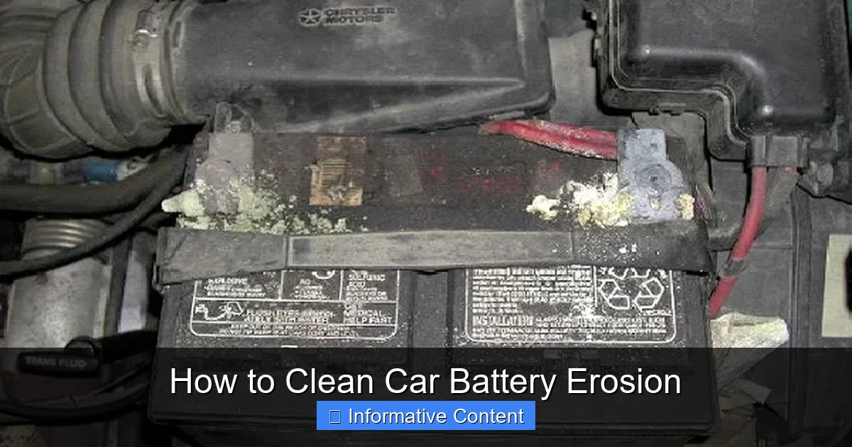 How to Clean Car Battery Erosion