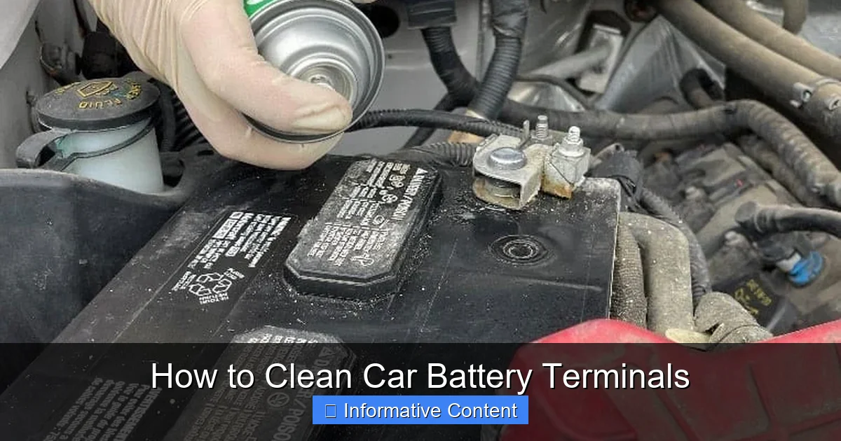 How to Clean Car Battery Terminals
