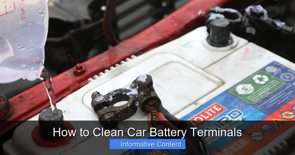How to Clean Car Battery Terminals