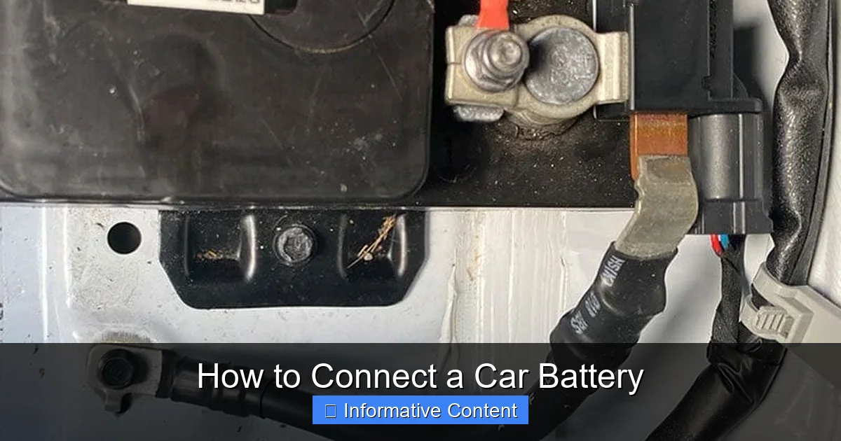 How to Connect a Car Battery