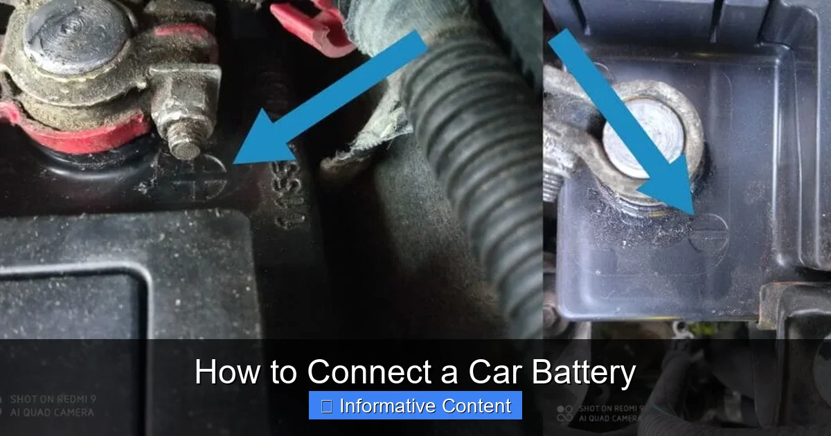 How to Connect a Car Battery