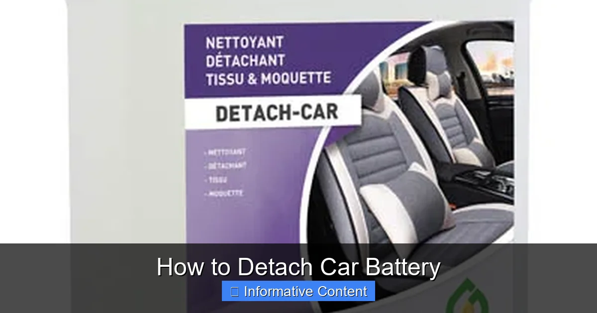 How to Detach Car Battery