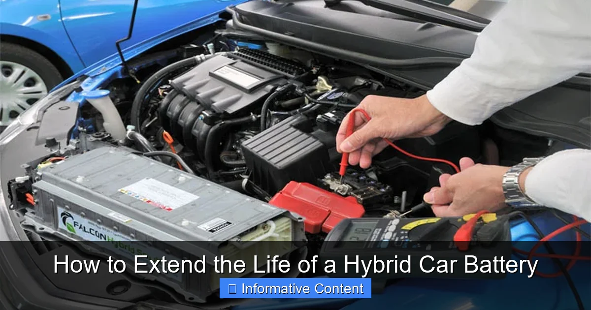How to Extend the Life of a Hybrid Car Battery