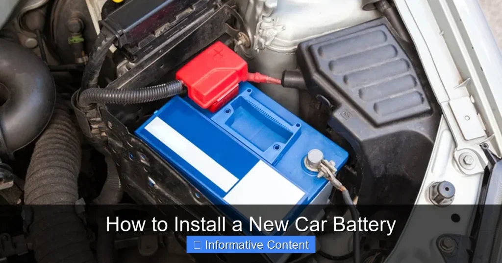 How to Install a New Car Battery