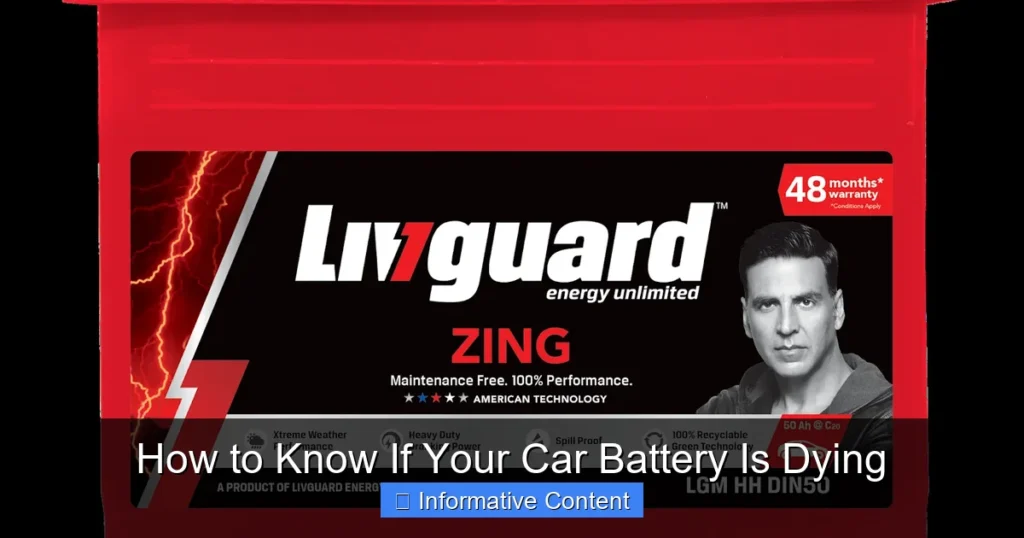 How to Know If Your Car Battery Is Dying