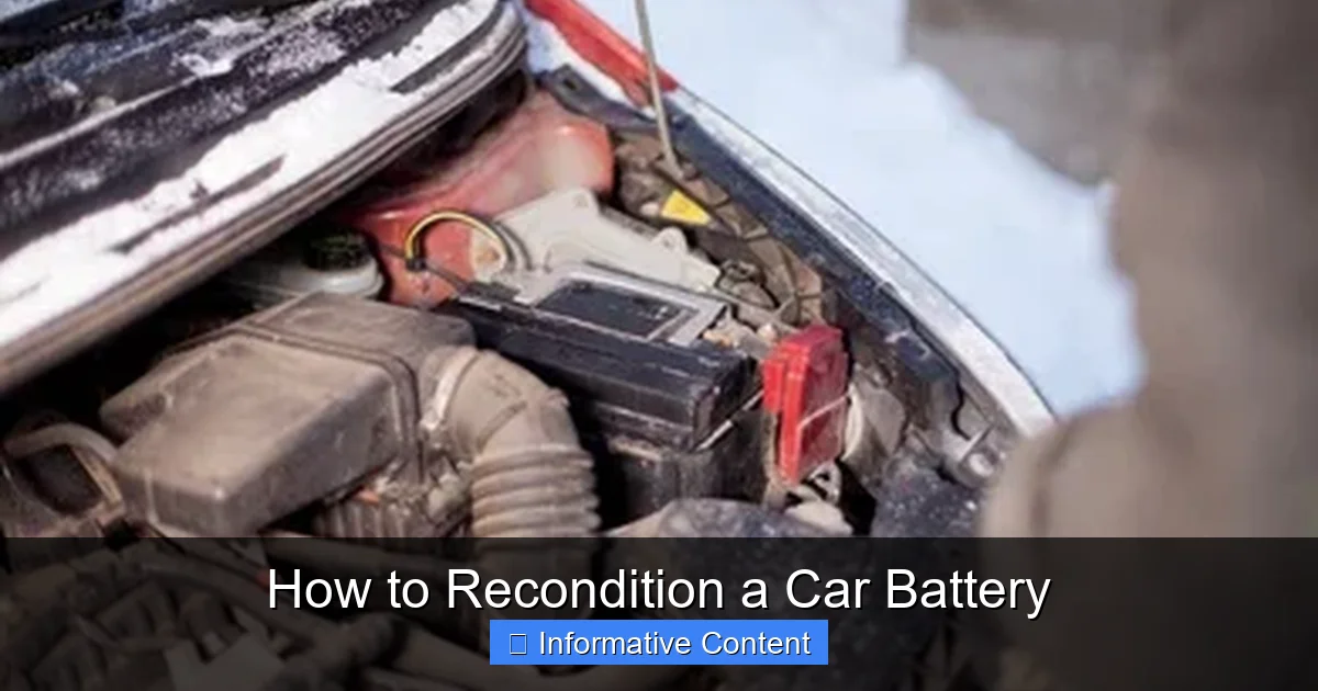 How to Recondition a Car Battery