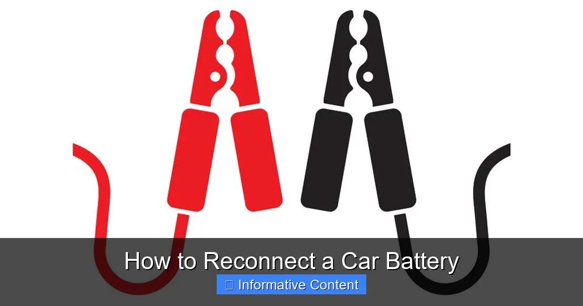 How to Reconnect a Car Battery