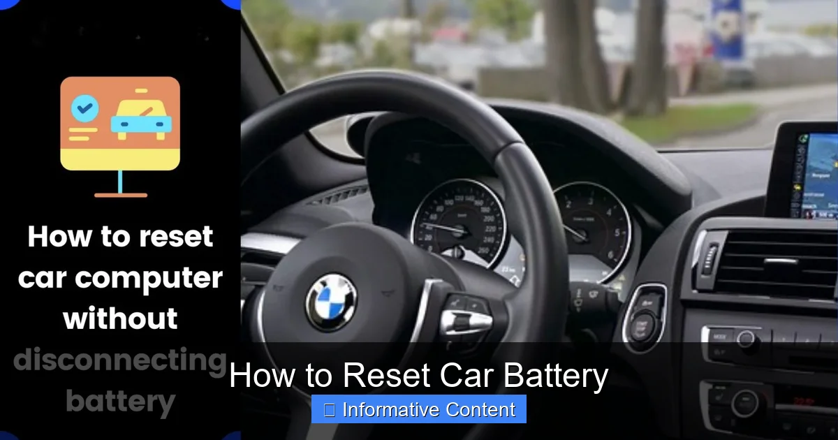 How to Reset Car Battery