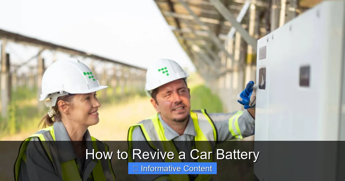 How to Revive a Car Battery