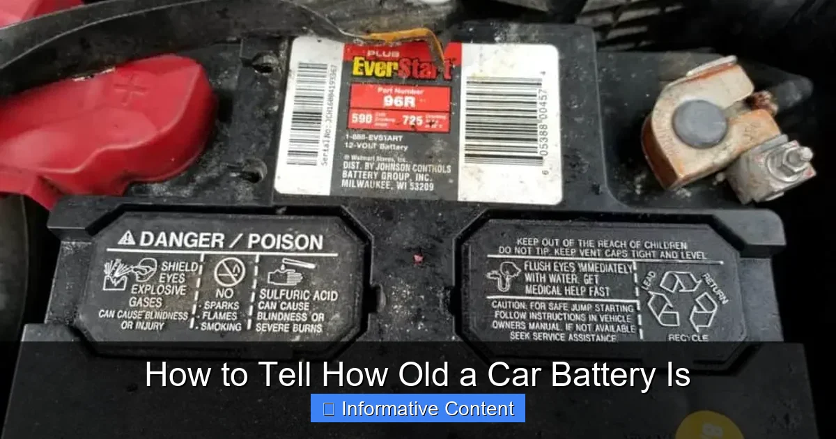 How to Tell How Old a Car Battery Is
