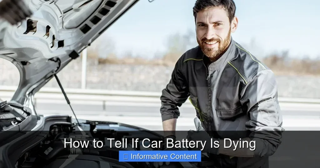 How to Tell If Car Battery Is Dying