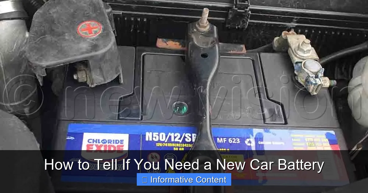 How to Tell If You Need a New Car Battery