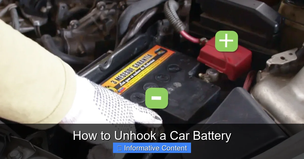 How to Unhook a Car Battery