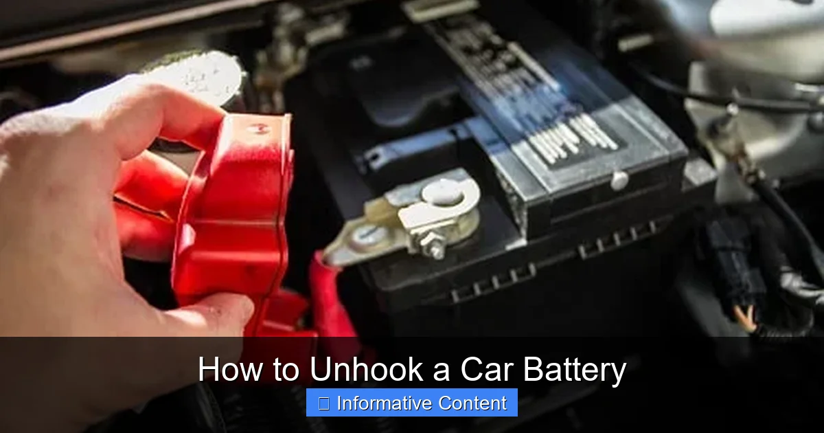 How to Unhook a Car Battery