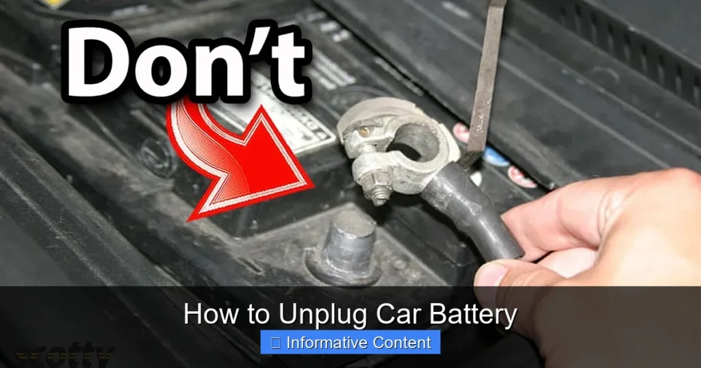 How to Unplug Car Battery