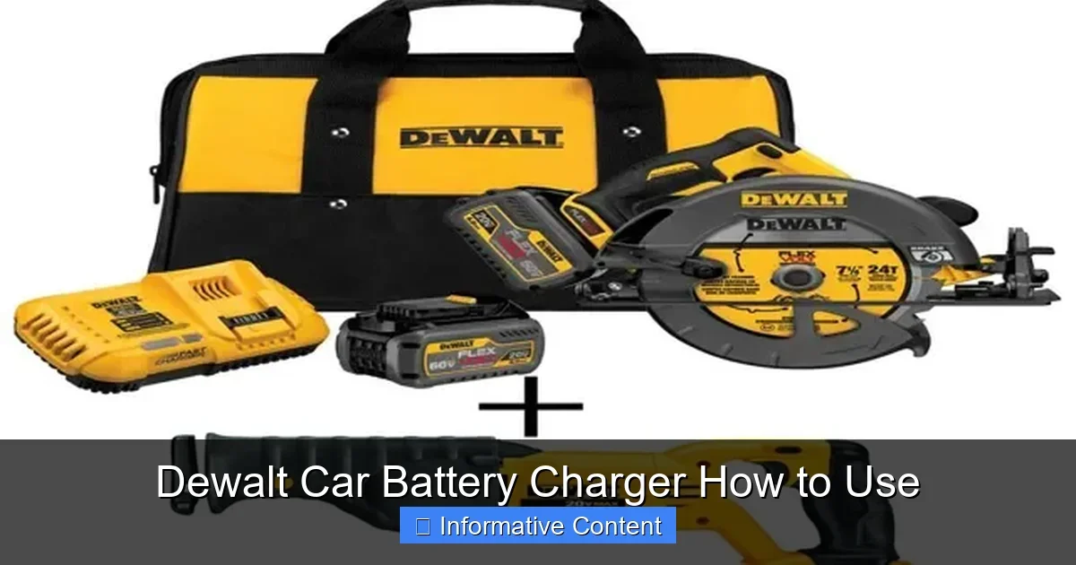 Dewalt Car Battery Charger How to Use