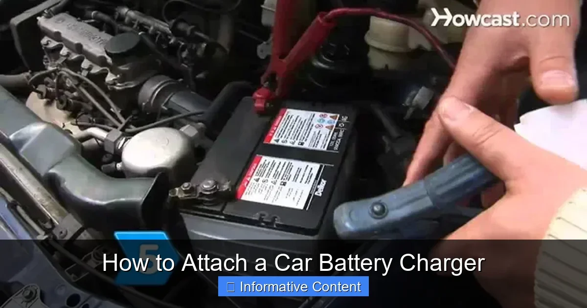 How to Attach a Car Battery Charger