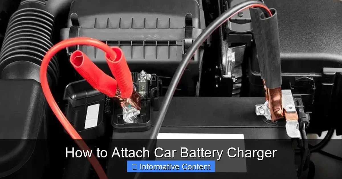 How to Attach Car Battery Charger