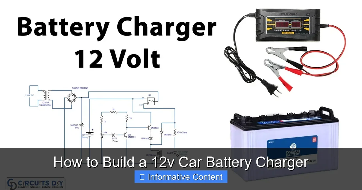How to Build a 12v Car Battery Charger