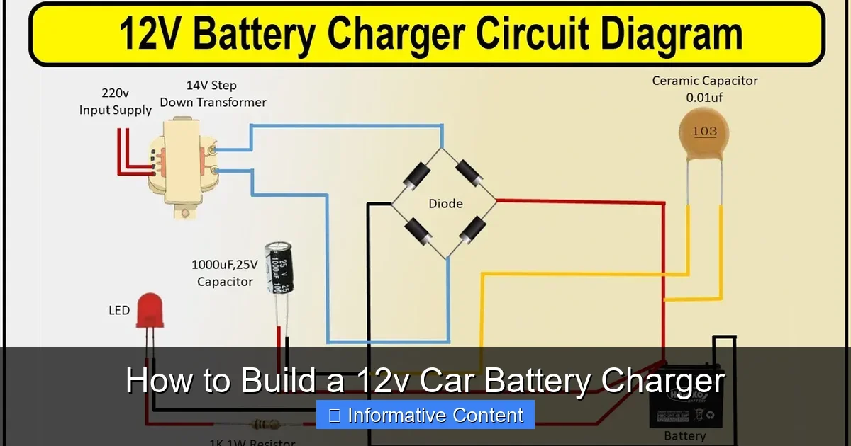 How to Build a 12v Car Battery Charger