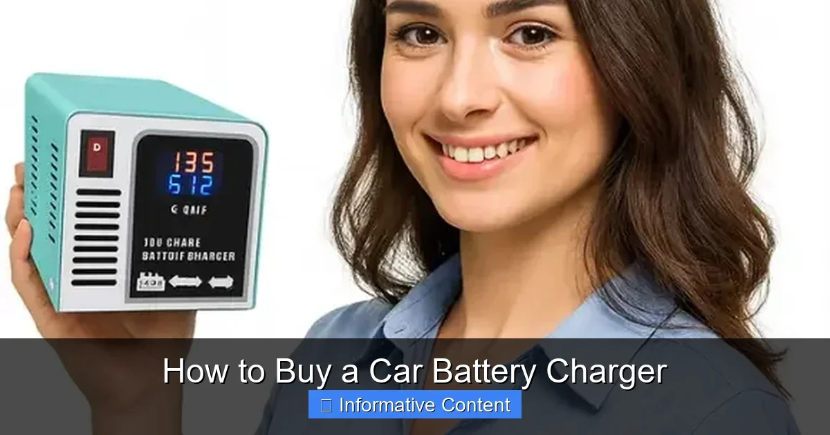 How to Buy a Car Battery Charger