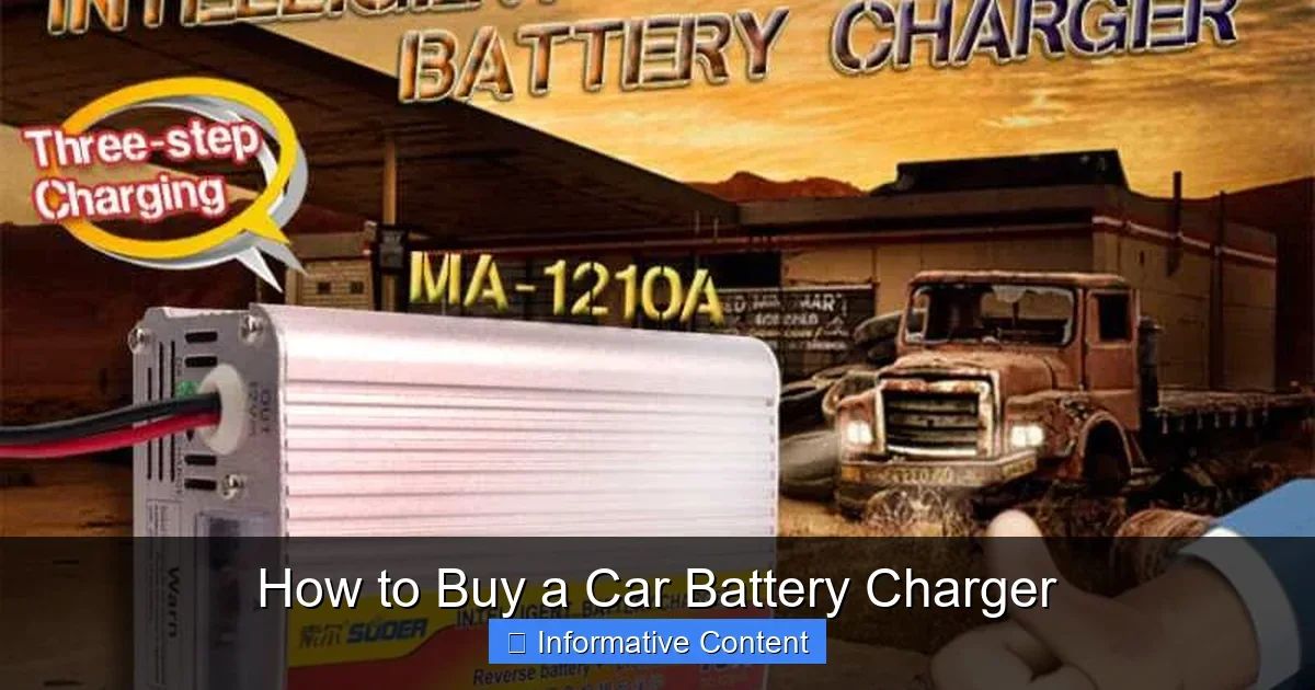 How to Buy a Car Battery Charger
