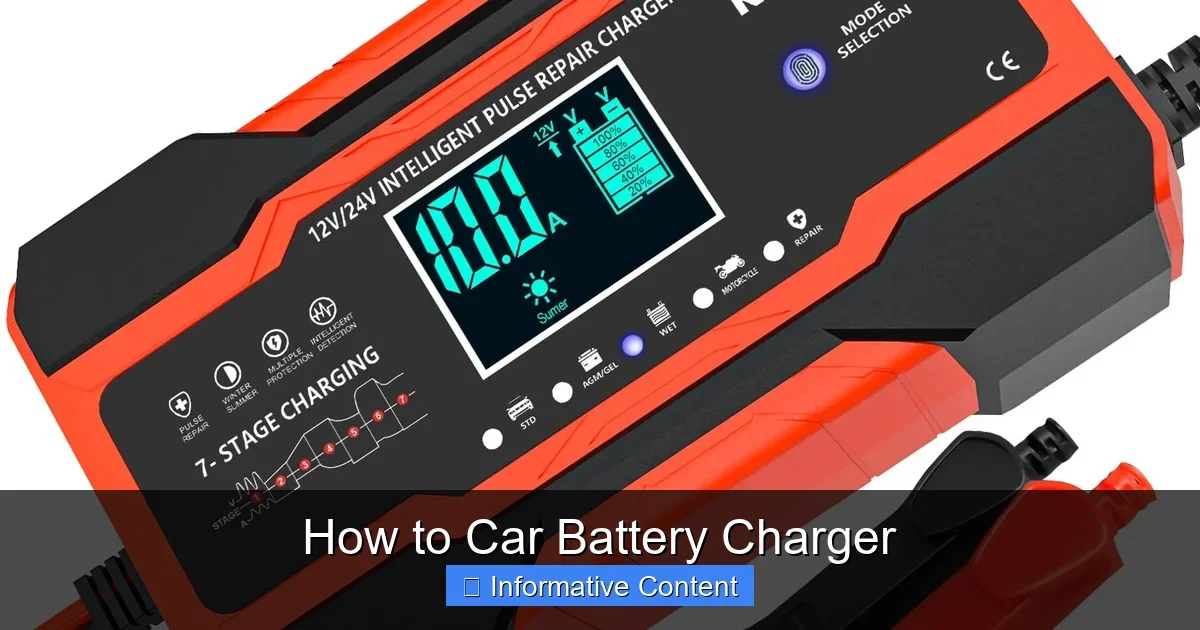 How to Car Battery Charger