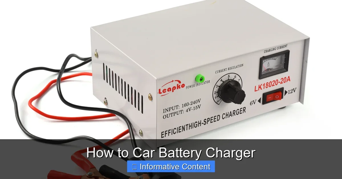 How to Car Battery Charger