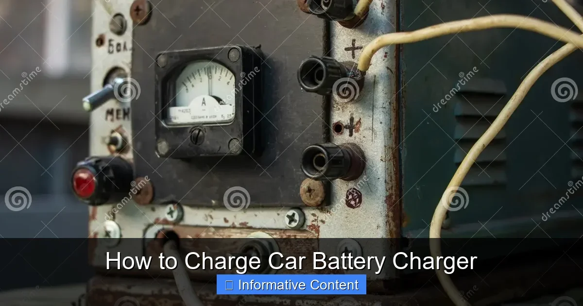 How to Charge Car Battery Charger