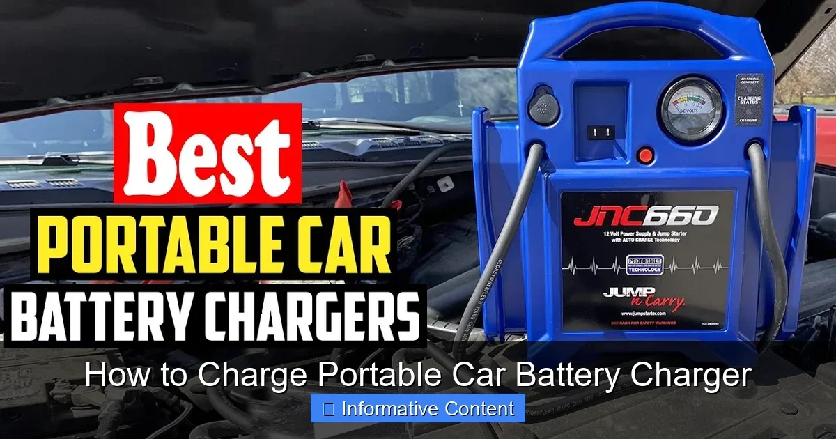 How to Charge Portable Car Battery Charger