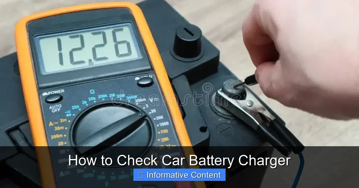 How to Check Car Battery Charger